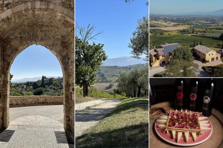 Montefalco: il borgo, le campagne e degustazione in cantina